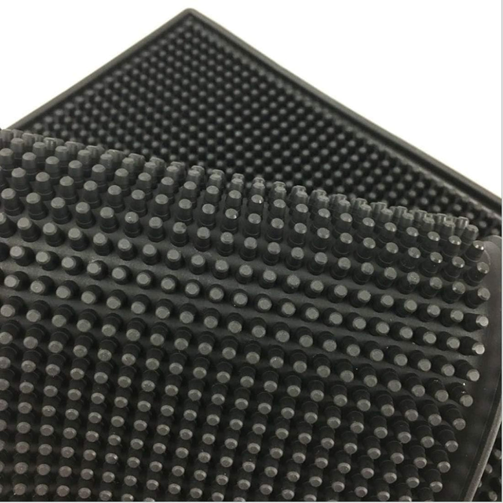 2 Pack Heavy-Duty Bar Mat Pad PVC Rubber Dish Drying Spill Matting for KTV Bar Glass Home (S)