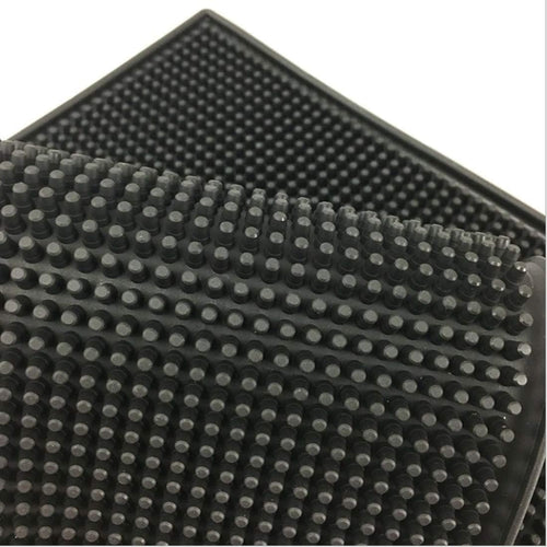 2 Pack Heavy-Duty Bar Mat Pad PVC Rubber Dish Drying Spill Matting for KTV Bar Glass Home (S)