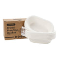 Pulp Banneton Bread Proofing Basket 11 inch Oval Bread Basket Sourdough Bread Baking Supplies Brotform Set 6 with Storage Bag 30pcs Dispoable Liners for Professional Homemade Bread
