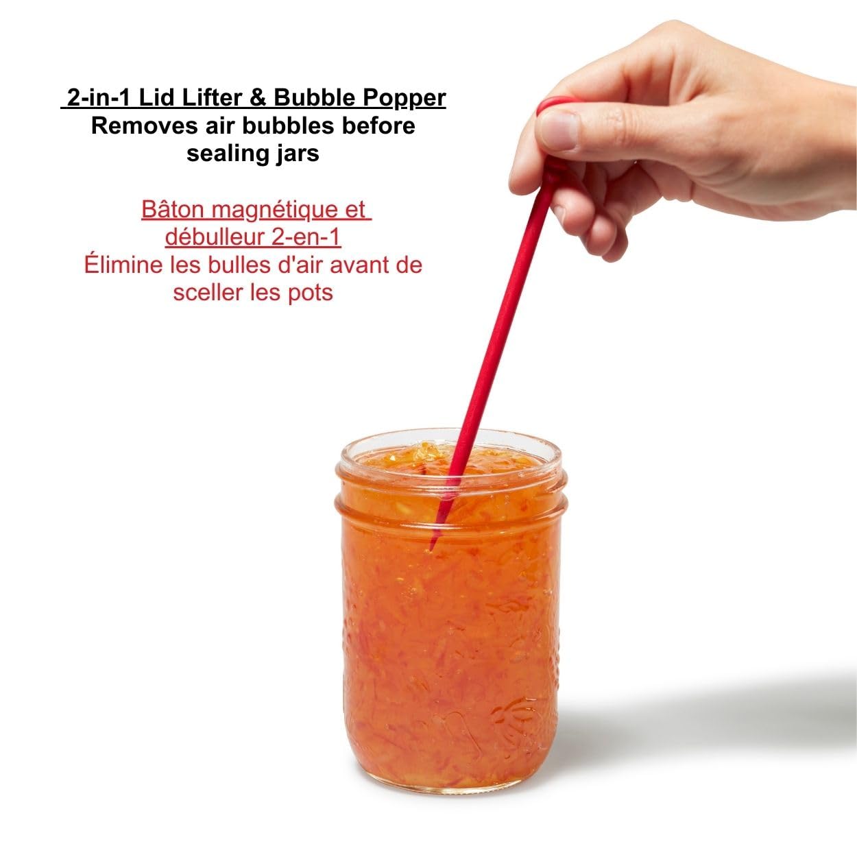 Starfrit 4-Piece Canning Set - Including Canning Funnel, Jar Lifter, Magnetic Lid Lifter and Bubble Popper