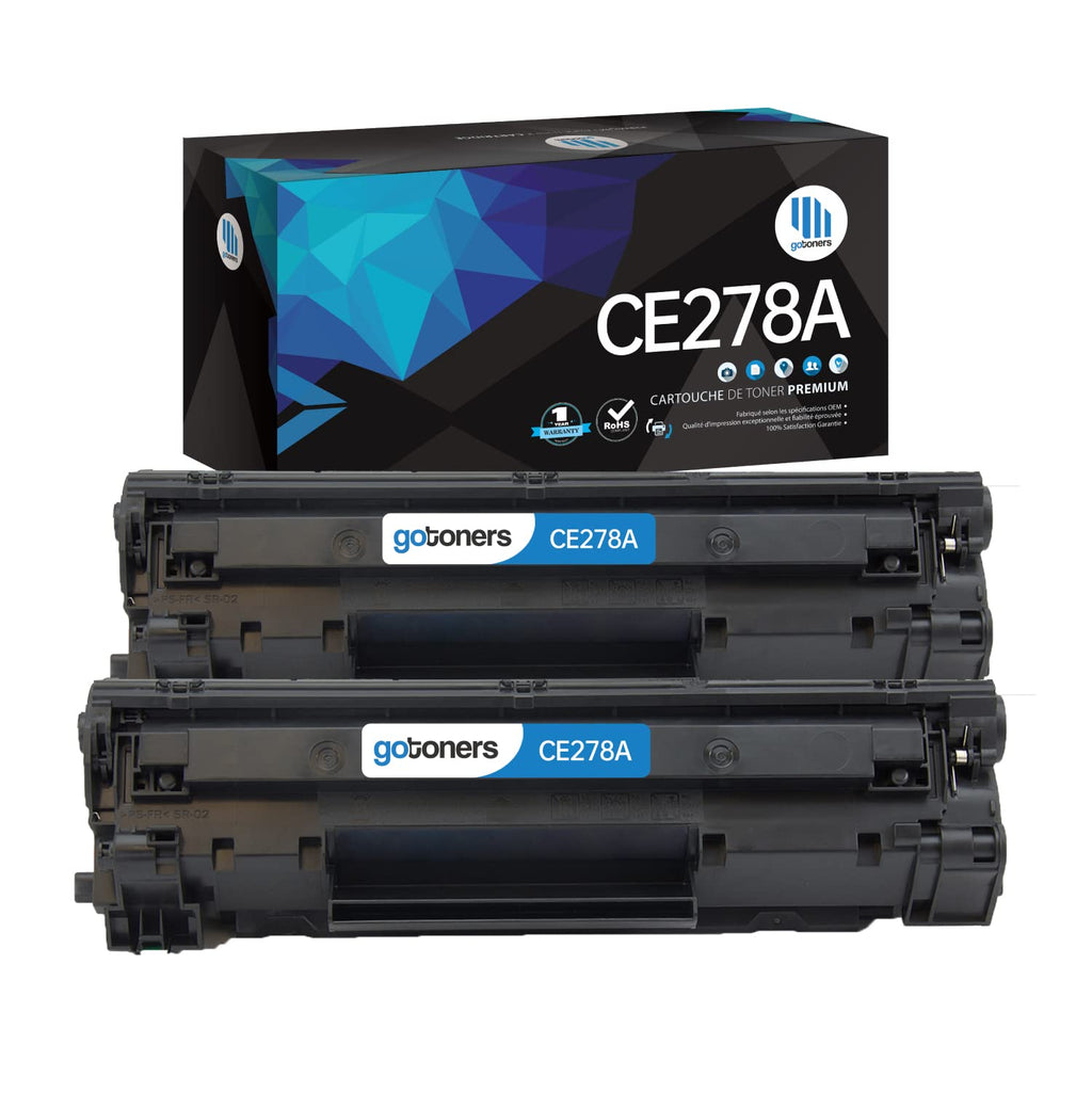 CE278A 2PK Gotoners Compatible HP 78A Toner CE278A for HP LaserJet M1536DNF, HP LaserJet P1606, HP LaserJet P1606DN, HP LaserJet M1536 MFP P1560 P1566