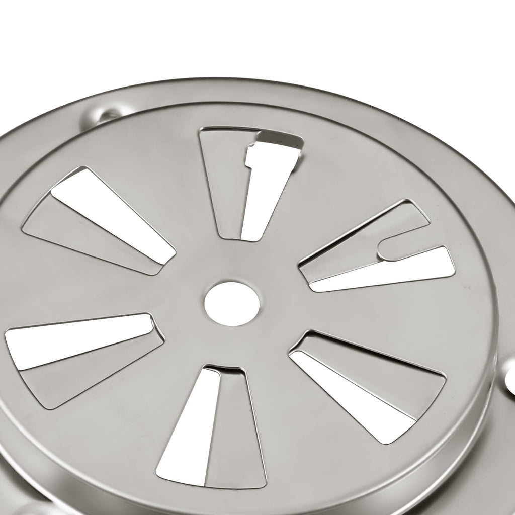 BBQ Smoker Air Vent Set, 2 Pieces Stainless Steel Grill Damper for Increased Airflow, Replacement Parts for Grill, Stove and Smoker
