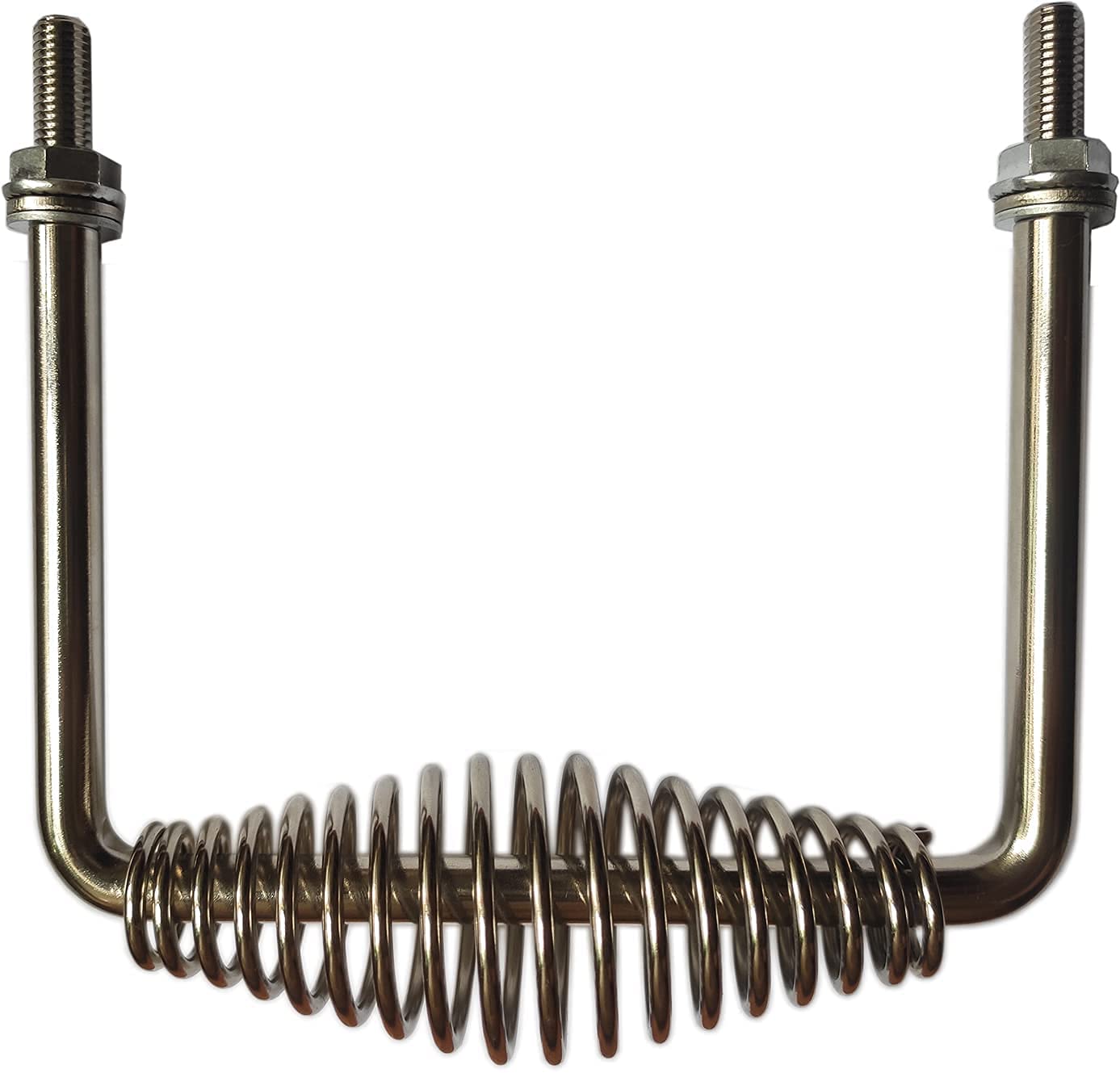 6" Stainless Spring Handle 5" Wide Overall with 1/2" Steel Rod for BBQ pits Trailers, Custom Metal Projects, Custom Built Grills, Smokers, Pits, Wood Stoves,cabinets