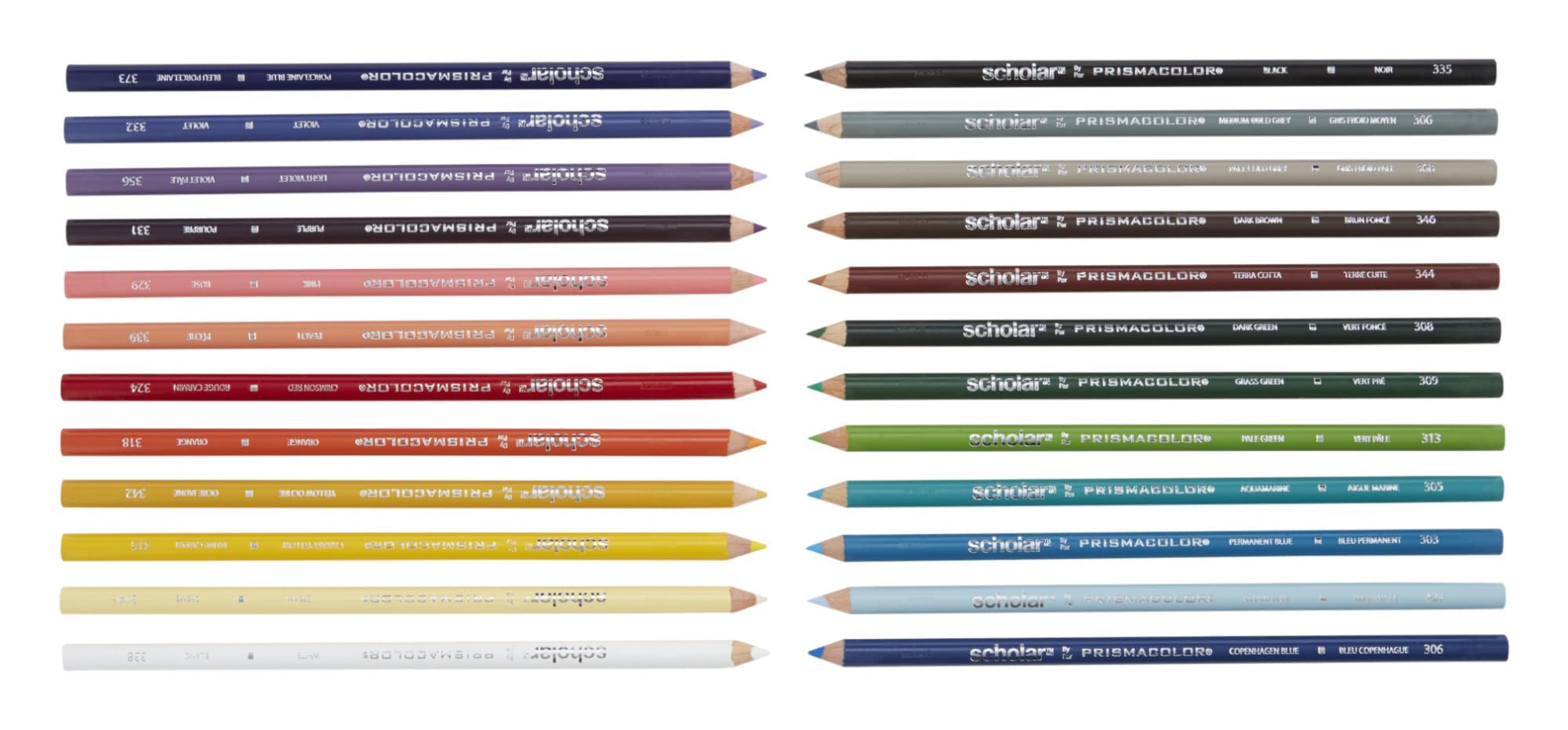 Prismacolor Scholar Coloured Pencils, Assorted Colours, 24 Count