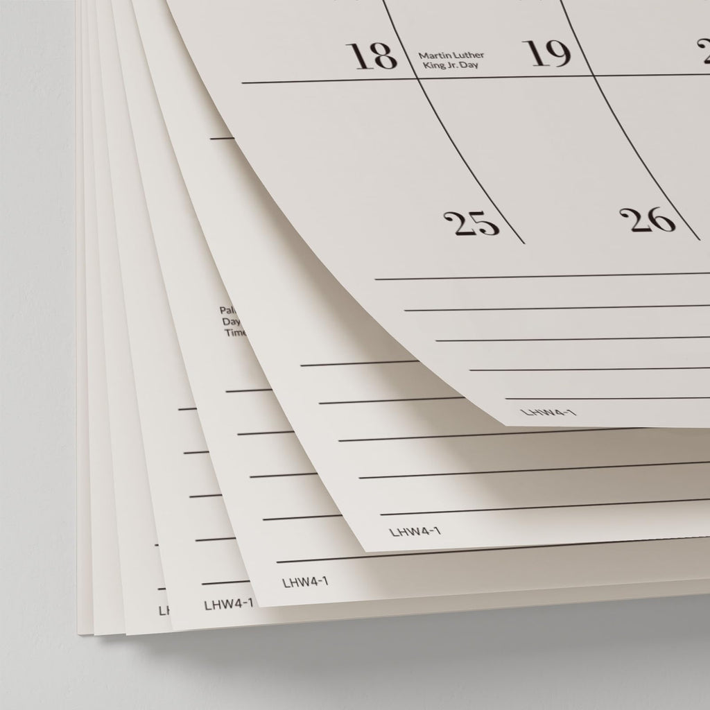Jotsome Wall Calendar 2026-2027, 18 Months Large Monthly Calendar from Now to June 2027, 12"x17", Large Day Block, Hanging Wall Calendar with Notes for Home & Office Organizing, Minimalist