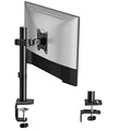 monTEK Single Monitor Stand, Stable Monitor Arm for 17-32 inch& 22lbs Capacity Screen, Height Adjustable Desk Mount with C Clamp and Grommet Base, VESA 75 * 75MM/ 100 * 100MM