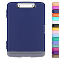 Hongri Clipboard with Storage with Pen Holder, Folder Nursing Clip Board 8.5 x 11 Foilo-Side Opening, High Capacity, Light Weight for Teachers, Classroom. Size 14 x 9.6 x 1.2 in(Navy Blue)