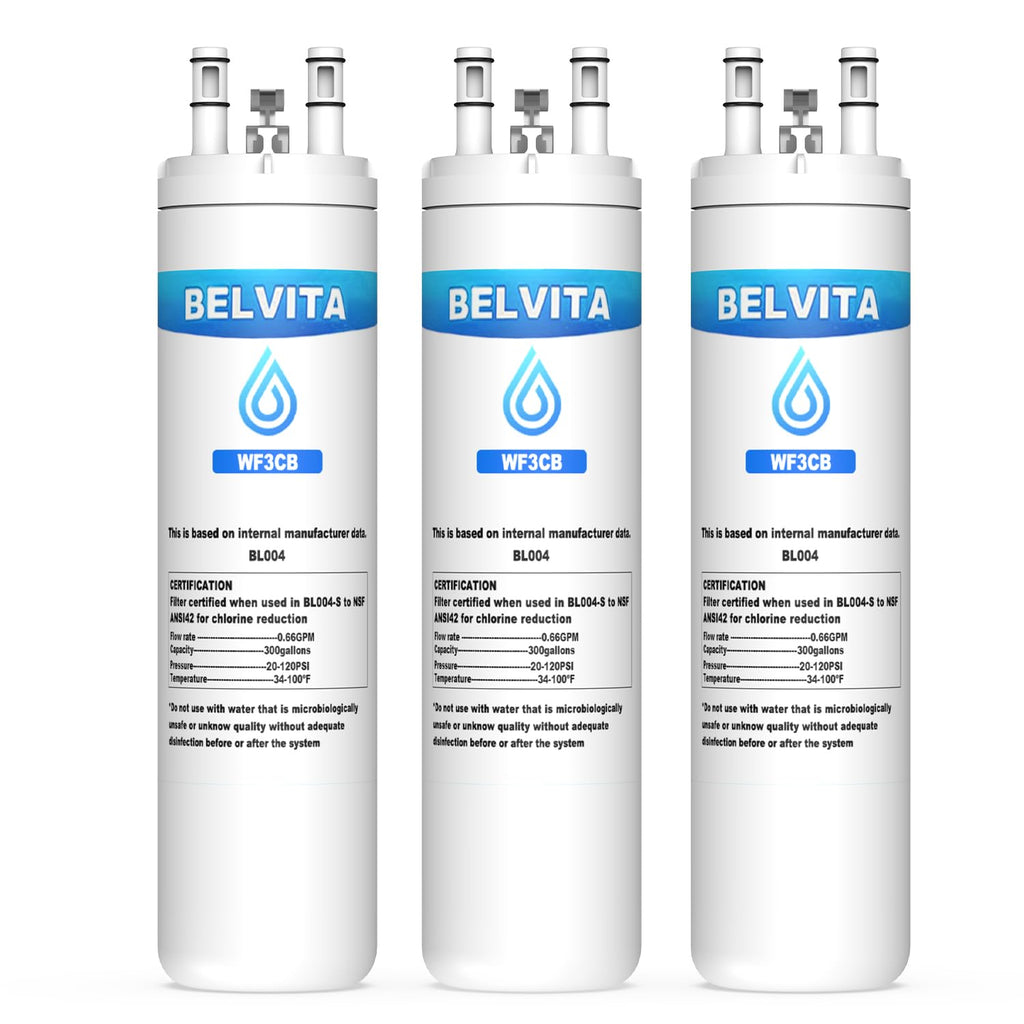 WF3CB Refrigerator Water Filter Compatible with Frigidaire WF3CB Puresource3 242069601 242086201 (3-Pack)