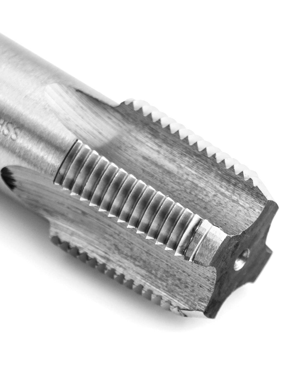 QWORK 3/4"-14 NPT Pipe Tap, Carbon Steel, for Clean and Re-Thread Damaged or Jam Pipe Threads