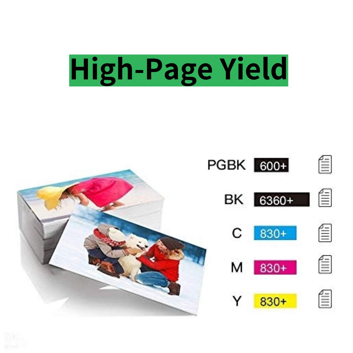 6 Pack PGI-280 XXL CLI-281 XXL 280 281 Ink Cartridges Replacement for Canon PIXMA TS9120 TS6320 TS8120 TS8220 TS8320 (2 PGBK, 1 BK, 1 C, 1 M, 1 Y)