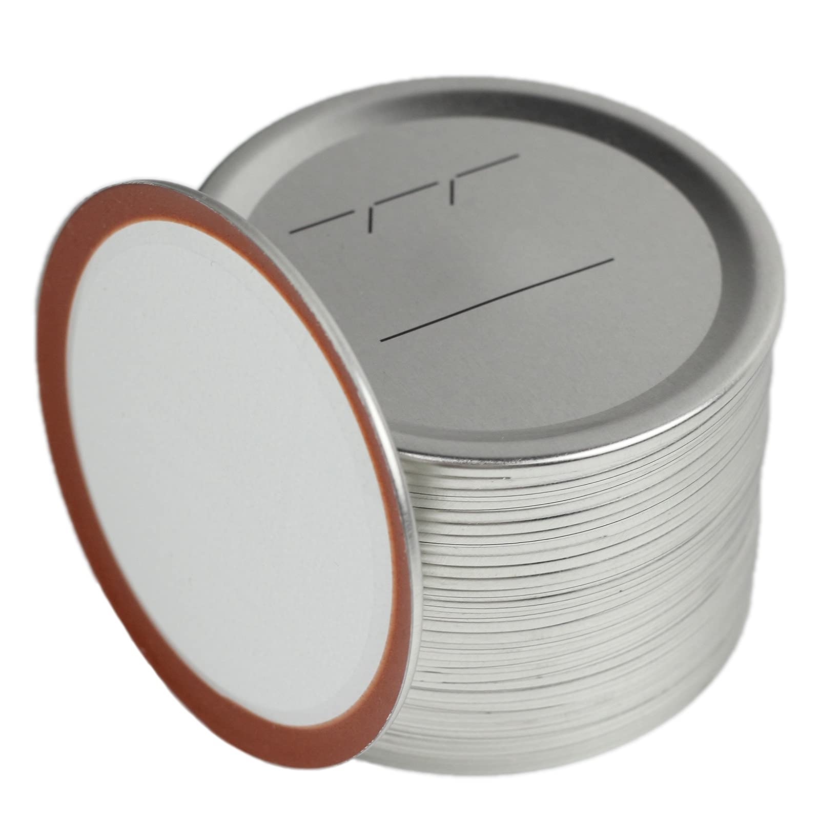 100 Count 86mm Wide Mouth Canning Lids with date for Ball, Kerr Jars, Metal Mason Jar Lids for Canning, Split-Type, Food Grade Material, Fit & Airtight for Wide Mouth Jars- (Wide Mouth(100pcs))