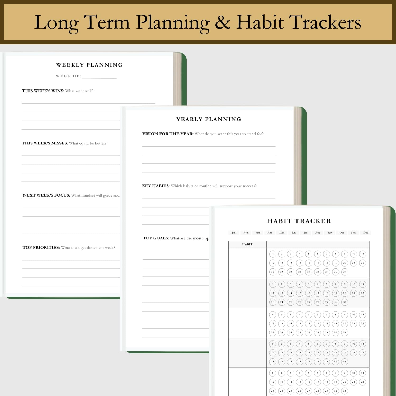 Time Blocking and ADHD Planner by Refine Days. 180 Undated Pages, To Do List, Hourly Schedule, Daily and Monthly Agenda. Time Management & Productivity Notebook. A5 (Green)