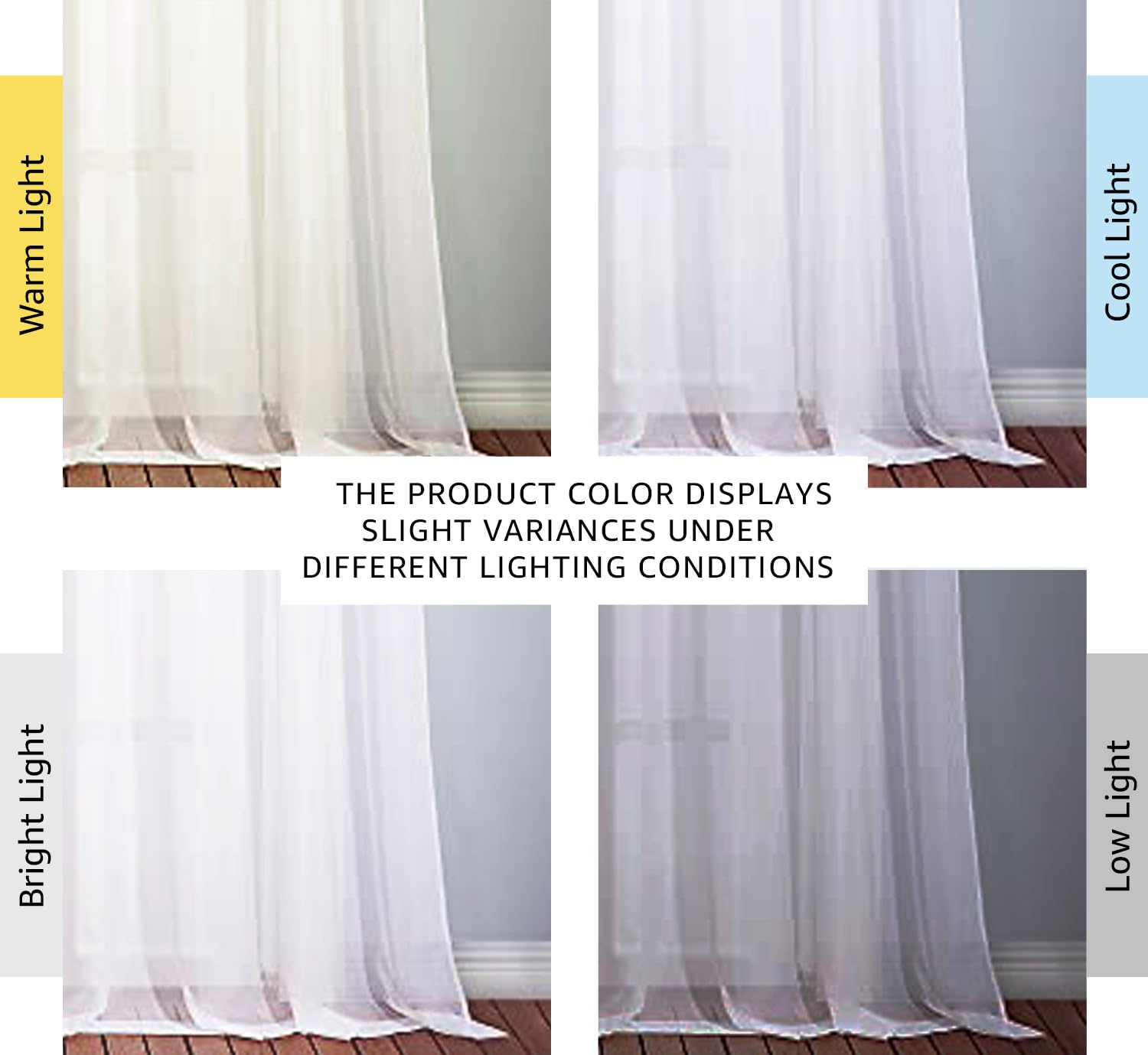 NICETOWN White Sheer Curtains 96 inches Long Privacy for Living Room, Home Decoration Grommet Top Semi Sheer Long Window Curtain 2 Panels Breathable Elegant for Bedroom (2 Pcs, 54 W x 96 L, White)