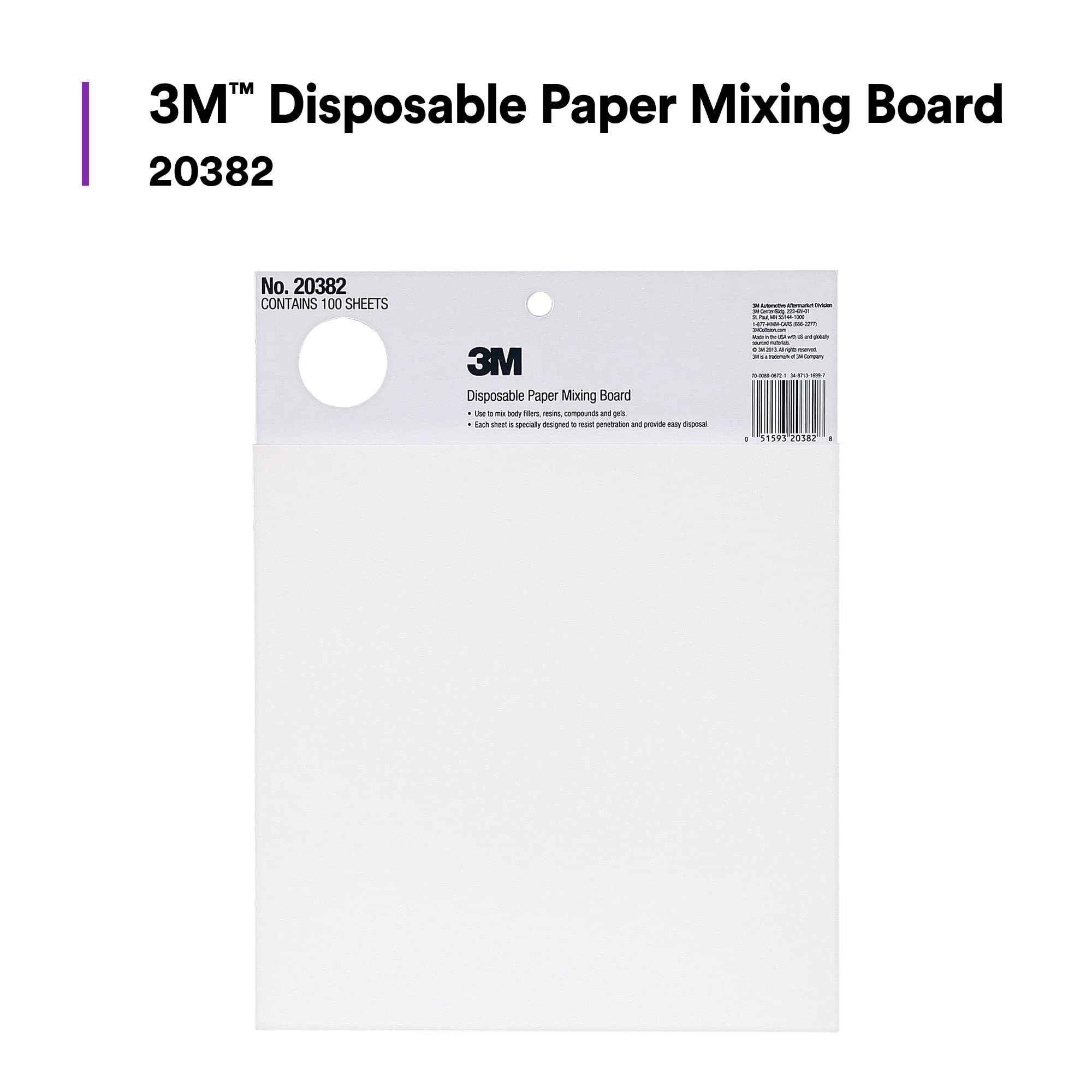 Marson 20382 Large Paper Mixing Board, Pack of 1
