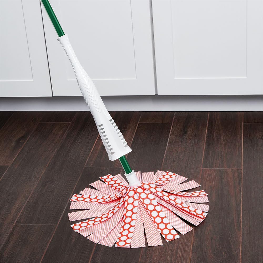 Libman Wonder Mop Refill Pack – for Powerful Cleanup – Three Absorbent Wet Mop Replacement Heads for Hardwood, Tile, Vinyl. Machine Washable., Model Number: 1208