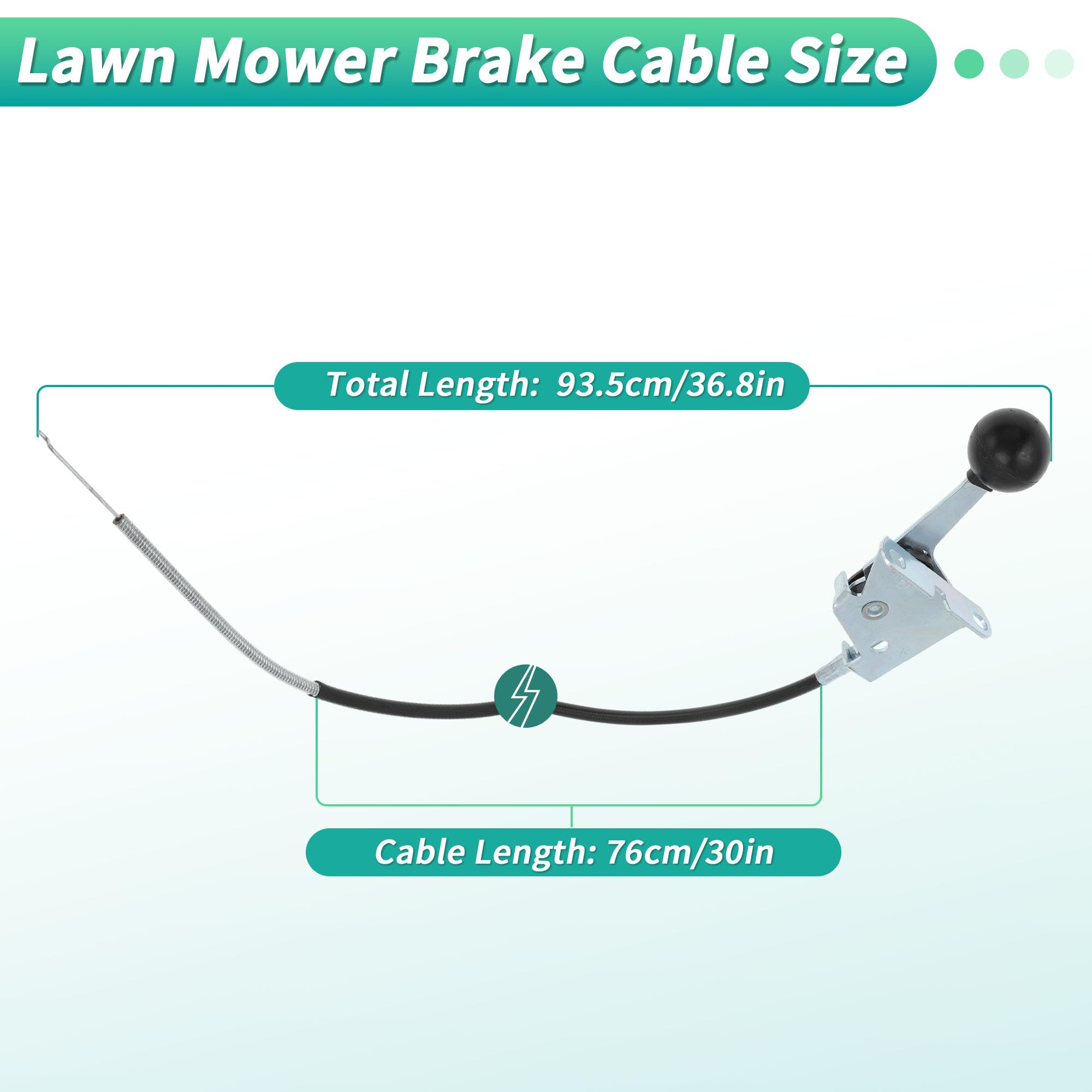 PARSLUCK No.946-04829A Throttle Cable for Craftsman for Cub Cadet for Troy Bilt for Yard Machines for MTD Mowers Replace 746-04829A Lawn Mower Throttle Cable