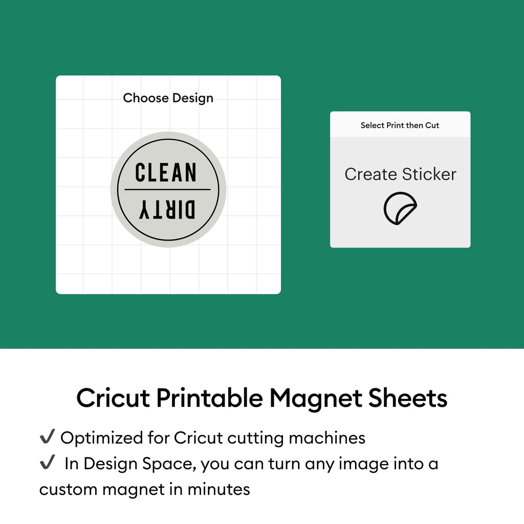 Cricut® Printable Magnet Sheets - 8.5 in x 11 in (8 Count)