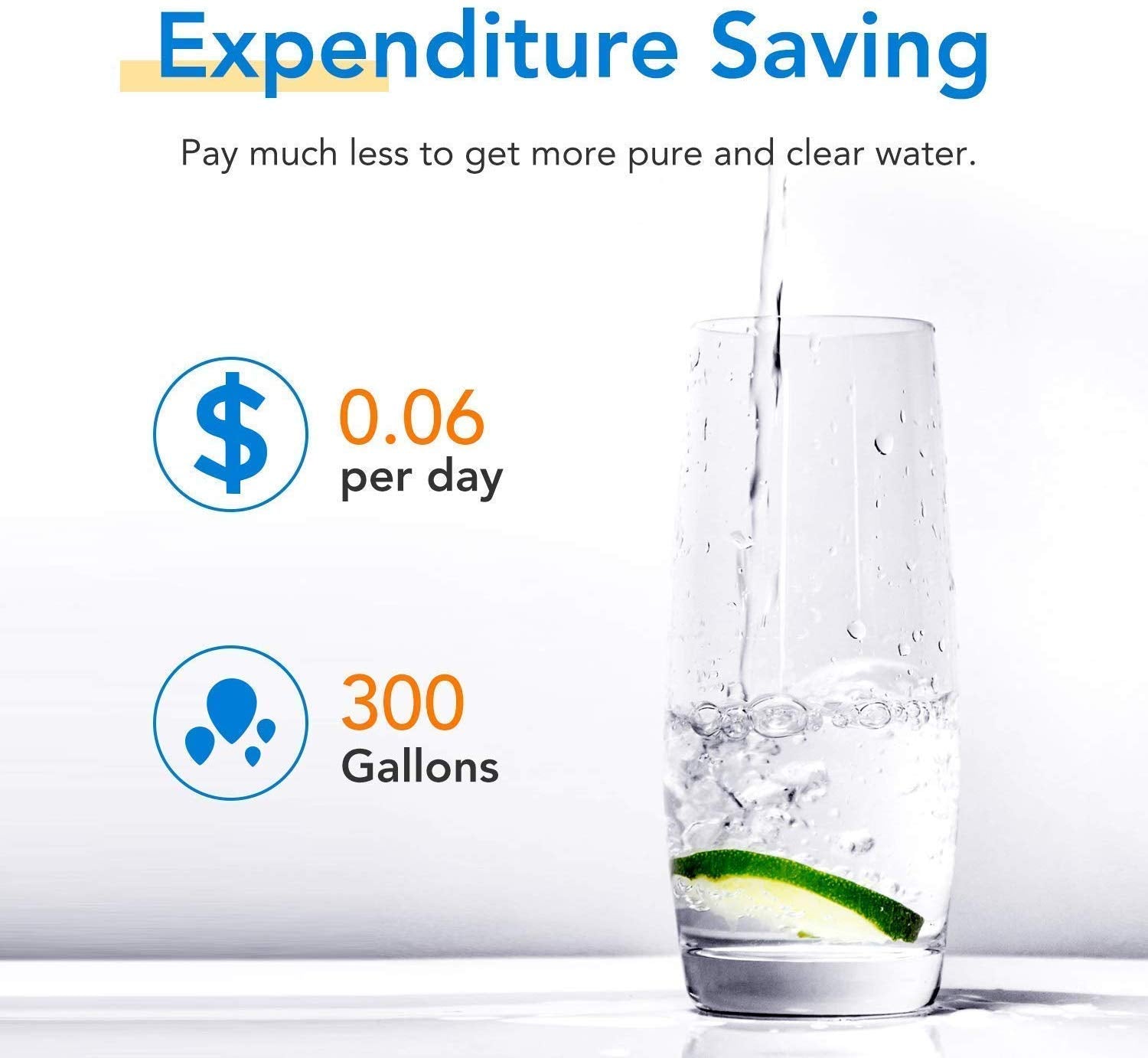 ICEPURE MWF Refrigerator Water Filter Replacement for GE SmartWater MWFP,HDX FMG-1, GWF, RWF1060, GSE25GSHECSS, 197D6321P006, WFC1201, PC75009, 9991, RWF0600A Refrigerator Water Filter 2Pack