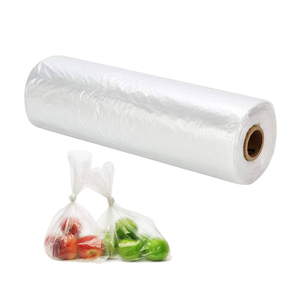 RBHK 16x20 Plastic Produce Bags on a Roll, Clear for Home Storage and Trash, One Roll 350 Count