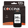 COCCINK 240XXL Black Ink Cartridge for Canon PG 240 XL PIXMA MG3600 MG3620 MG3520 MG3522 MG3500 MG2220 MG2120 MX472 MX452 MX470 MX459 MX432 TS5120 Printer for Canon 240XL Black Ink (1 Black)