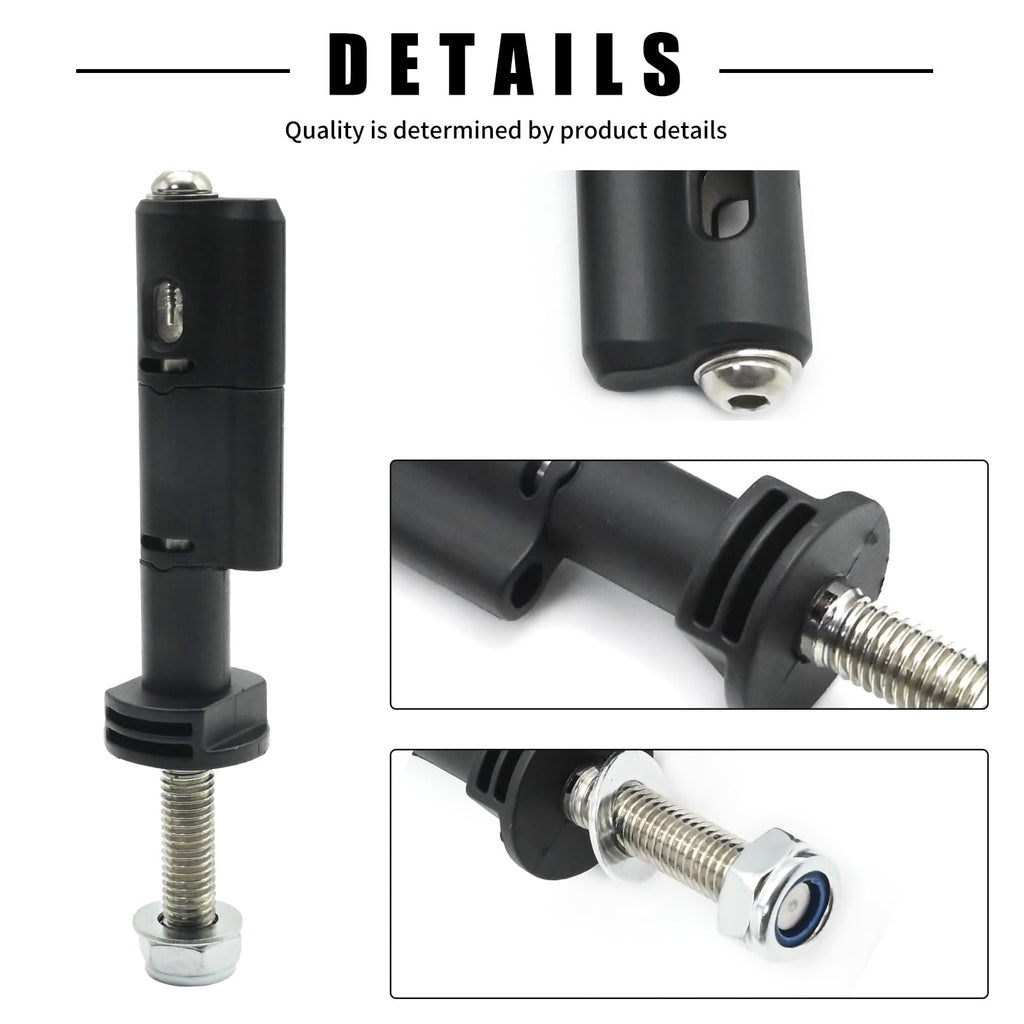 EATAKWARD 4Pcs Anti-Theft Traction Board Mounting Pins Kit, Lockable Recovery Boards Mounting Pins, Black Safe Mount Pins Replacement for MaxTrax MKII Recovery Boards