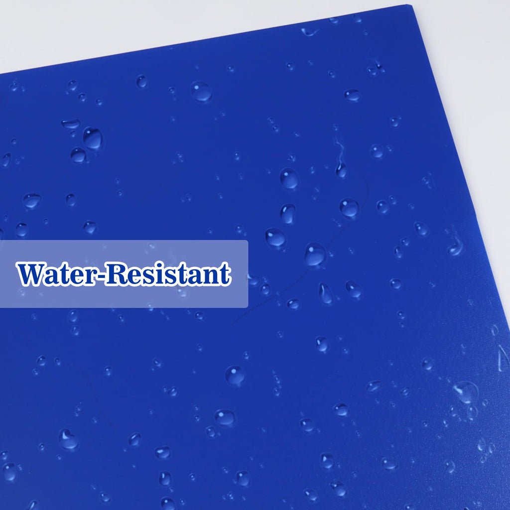 EEHZTSI 12-Pack Plastic Folders with Pockets and Prongs,2-Pocket Folders with 3 Fasteners, Poly Folders Holds 8-1/2" x 11" Paper for School/Office/Home (12, Blue)