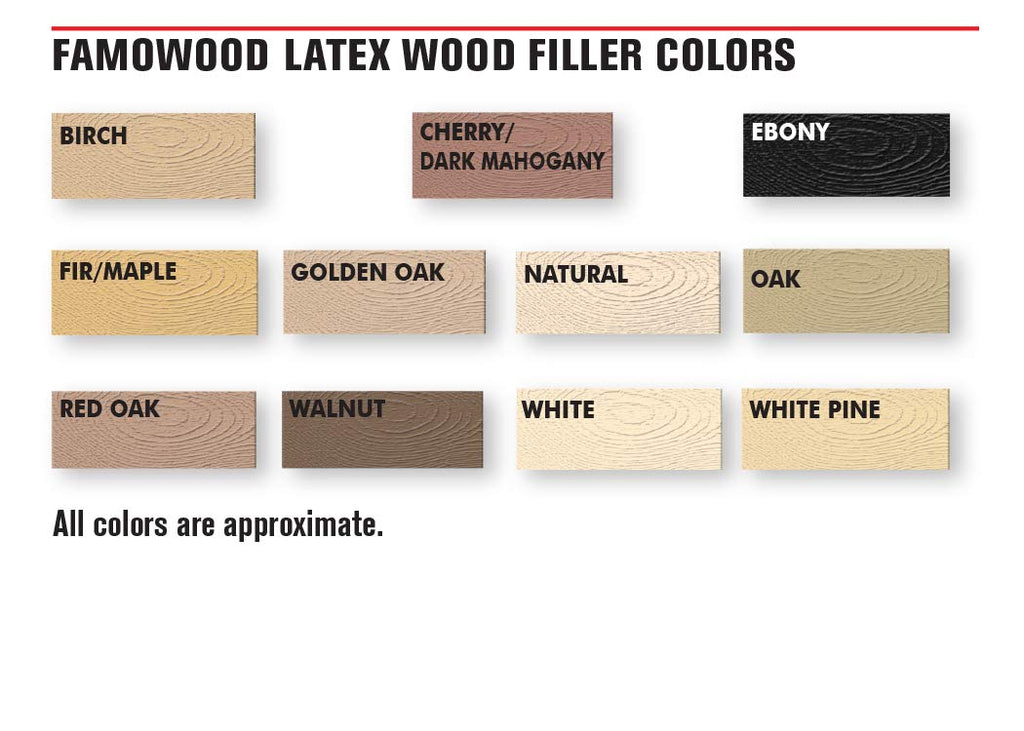 FAMOWOOD 42022126 Latex Wood Filler Natural 576g