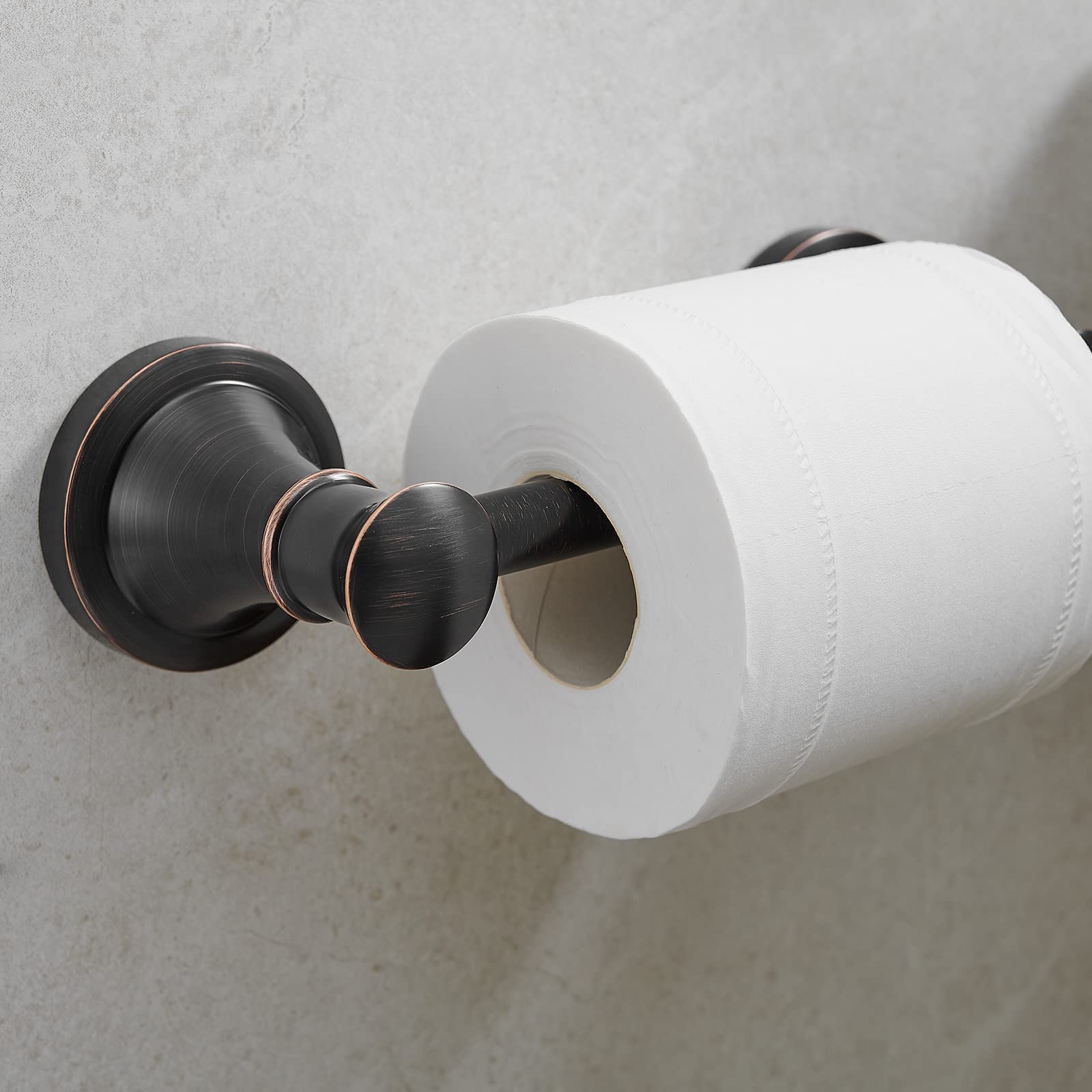 Hoimpro Wall Mounted Rustproof Toilet Tissue Paper Holder Bathroom Accessories Toilet roll Paper Hanger, Oil Rubbed Bronze