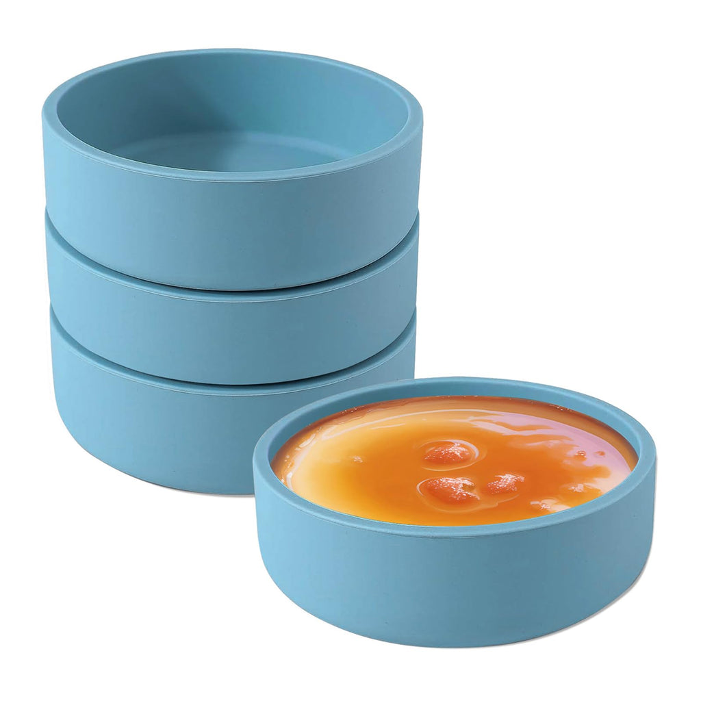 Sekonow 4pcs Silicone Microwave Egg Cooker, Microwave Egg Poacher, Nonstick Poached Egg Maker Air Fryer Egg Mold for Breakfast Sandwiches Egg Bites
