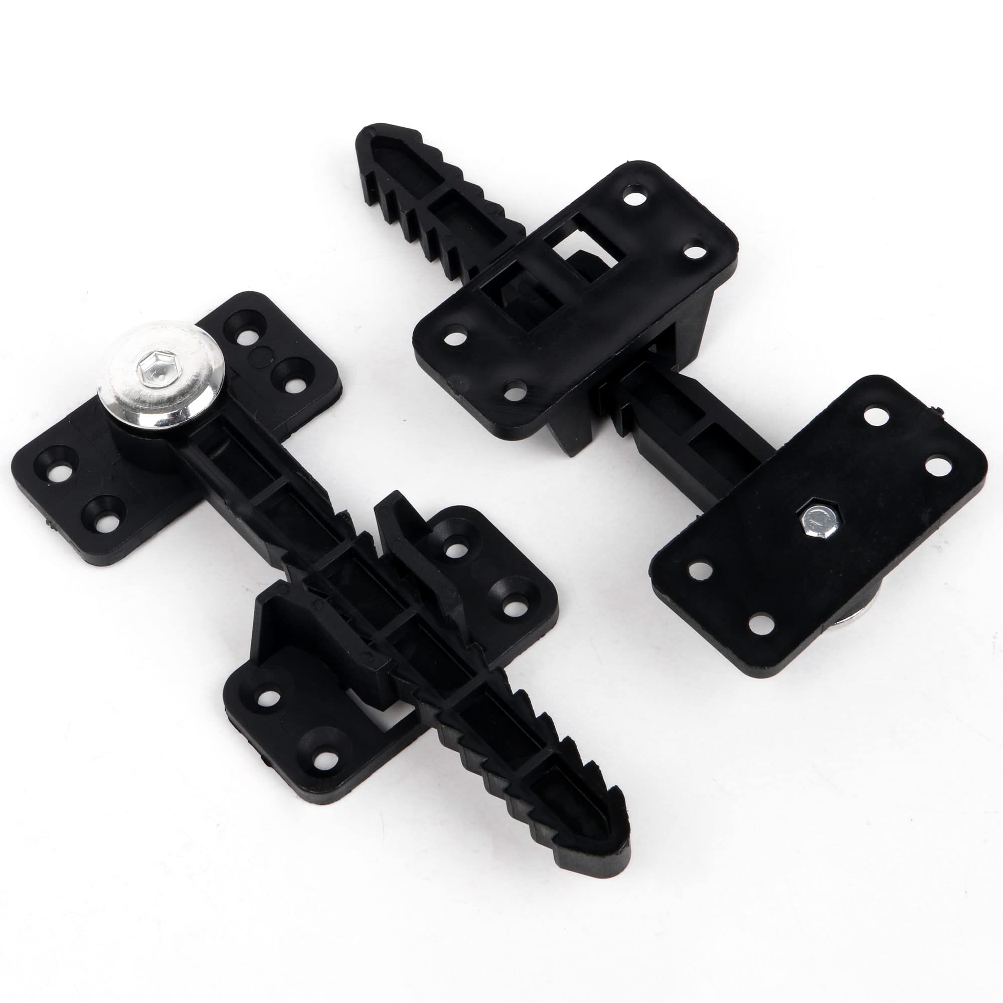 RDEXP 14x6cm Plastic Iron Sectional Sofa Furniture Interlocking Sofa Connector Bracket with Hardware Set of 6