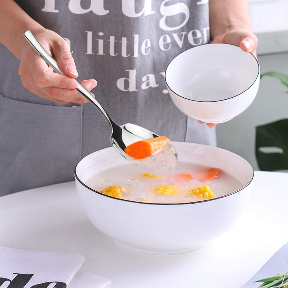 Idotry 8-Piece Stainless Steel Buffet Serving Spoon