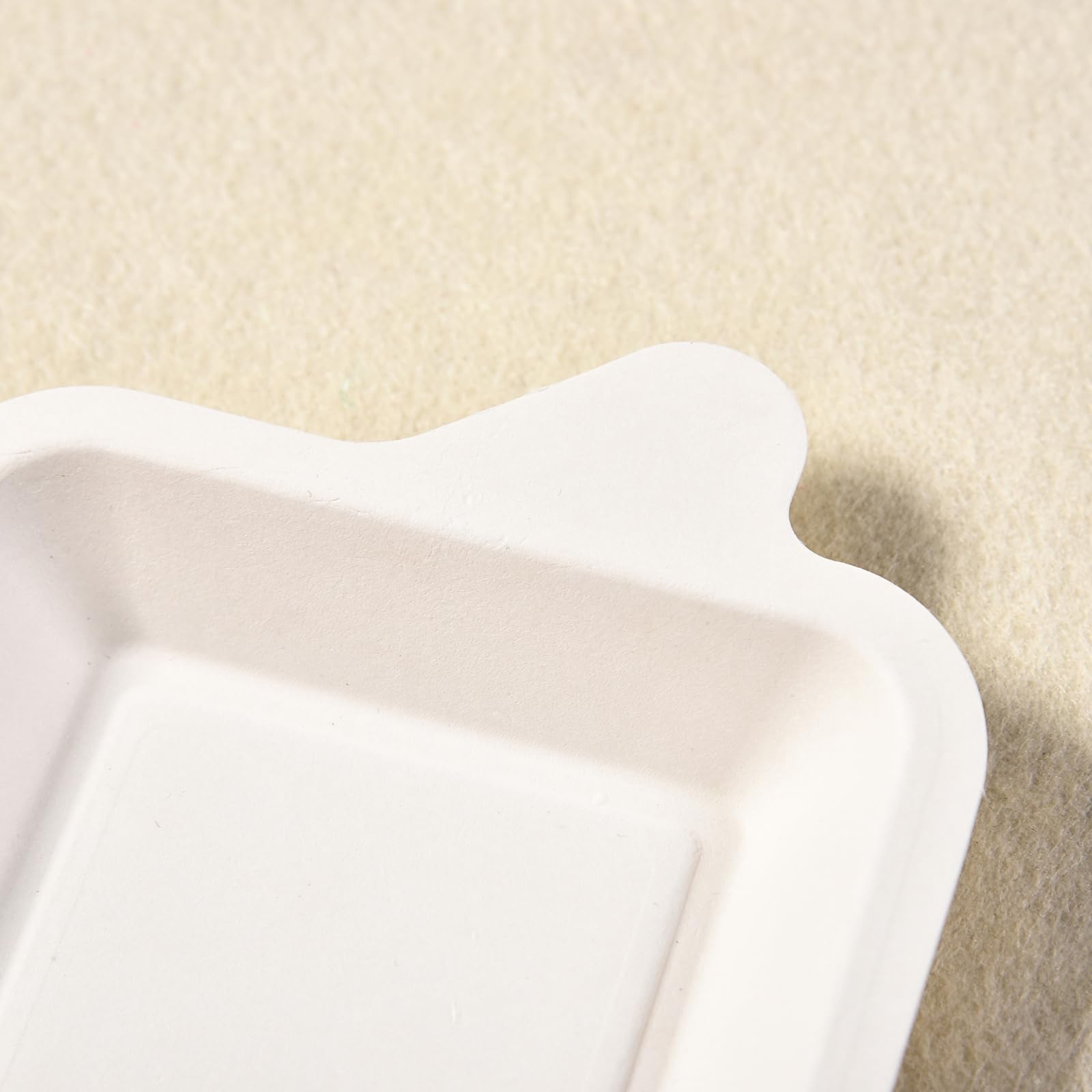 Elsjoy 200 Pack 4.5 Inch Small Paper Plate, Bulk Disposable Paper Cake Plate Square Mini Dessert & Appetizer Plate, Party Snack Plates for Wedding, Birthday, Dinner, Made of Sugarcane Bagasse Fiber