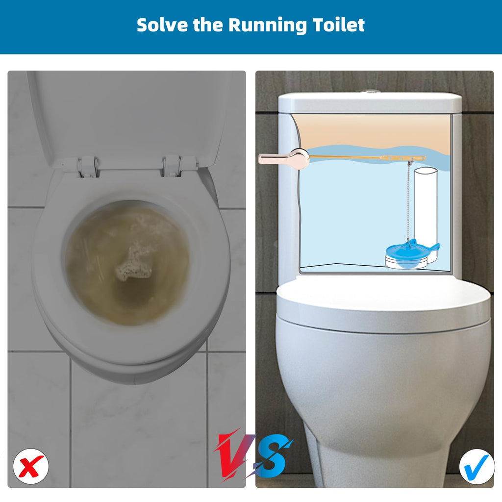 Toilet Flapper Replacement, Compatible with Gerber 99-788, 3 Inch Flapper Replacement Water Saving, High Performance, Easy to Install by Hibbent- Blue Color