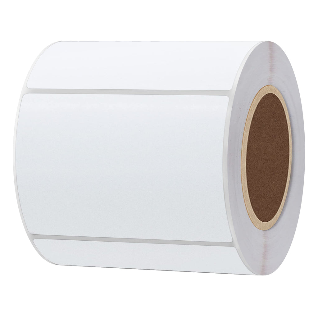 Hybsk 3x2 inch Direct Thermal Labels for Barcodes, Address, Compatible with Rollo Label Printer & Zebra Desktop Printers (3"x2",4 Rolls White)