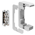 Mixiflor Wall Plate Spacer, 20 Pcs Metal Electric Receptacle Outlet Spacers, Flush Fit Device Leveling Plates for Fixing Walls Electrical Outlet Electrical Boxes Outlet Shims