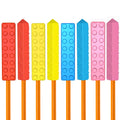 chewable Pencil Toppers,8 Pack with 2 Pencils,Chewy Pencil Toppers for Sensory Kids、Adults who Like to chew (Dark Color)