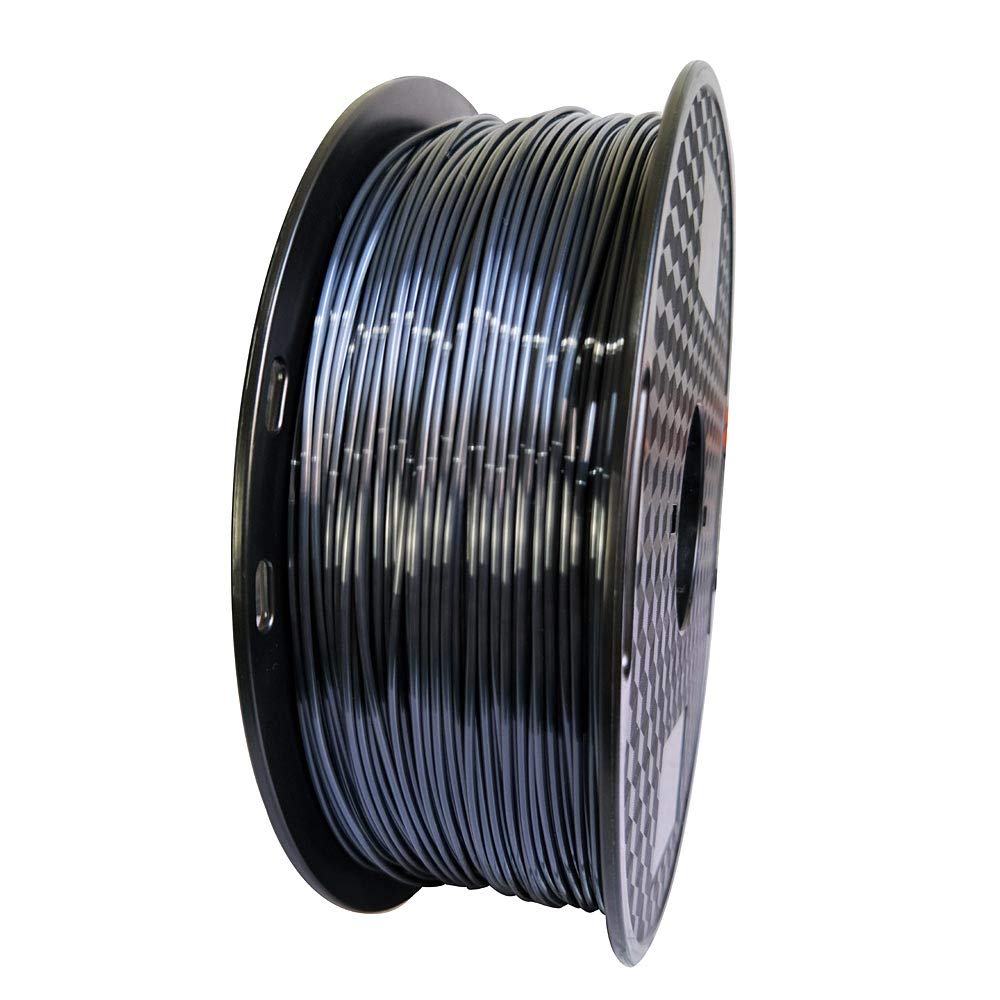 CC3D Silk Black PLA Filament 1.75mm 3D Printer Silky Shine Metallic Gold PLA 3D Printing Materials 1Kg Spool Widely Compatible FDM 3D Printer