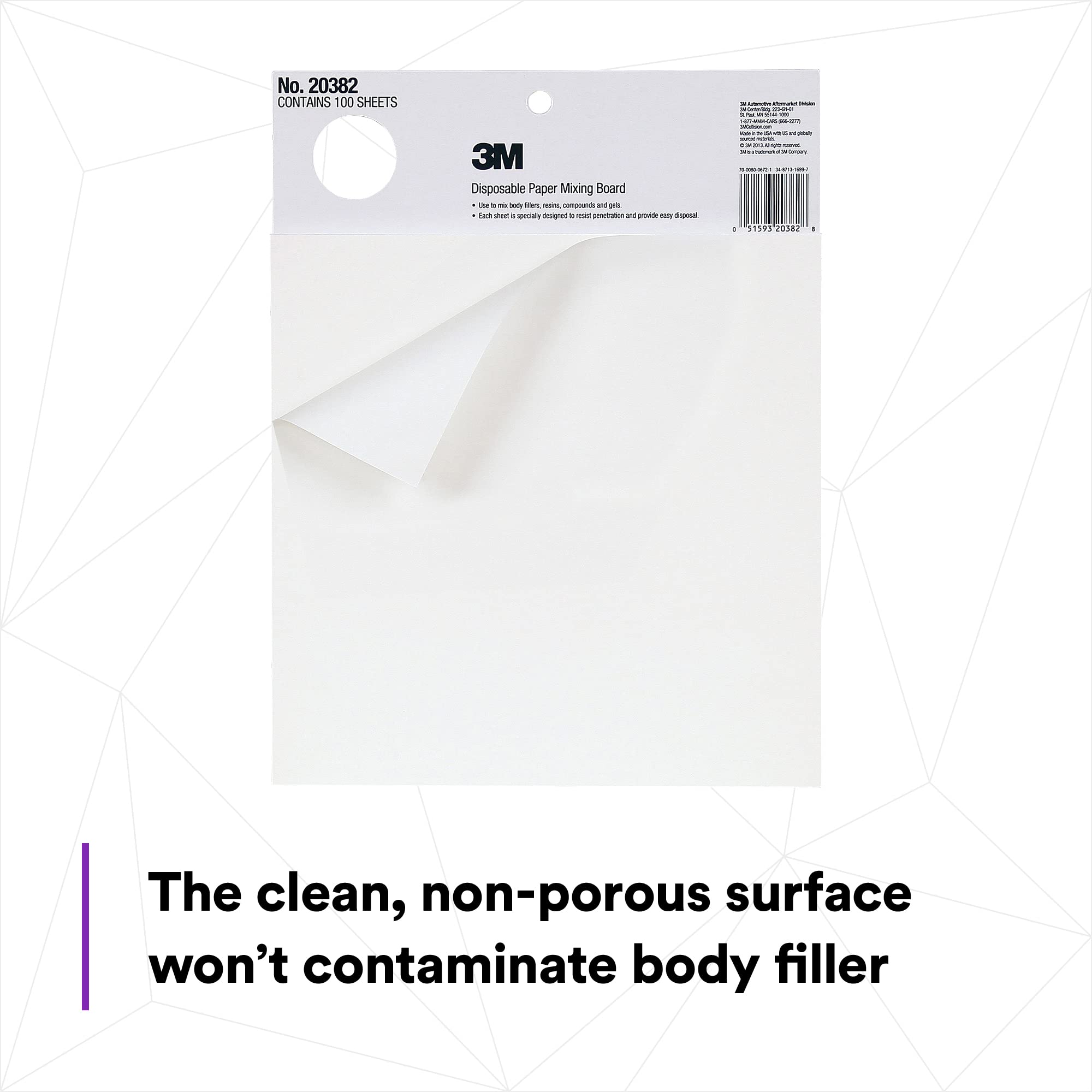 Marson 20382 Large Paper Mixing Board, Pack of 1