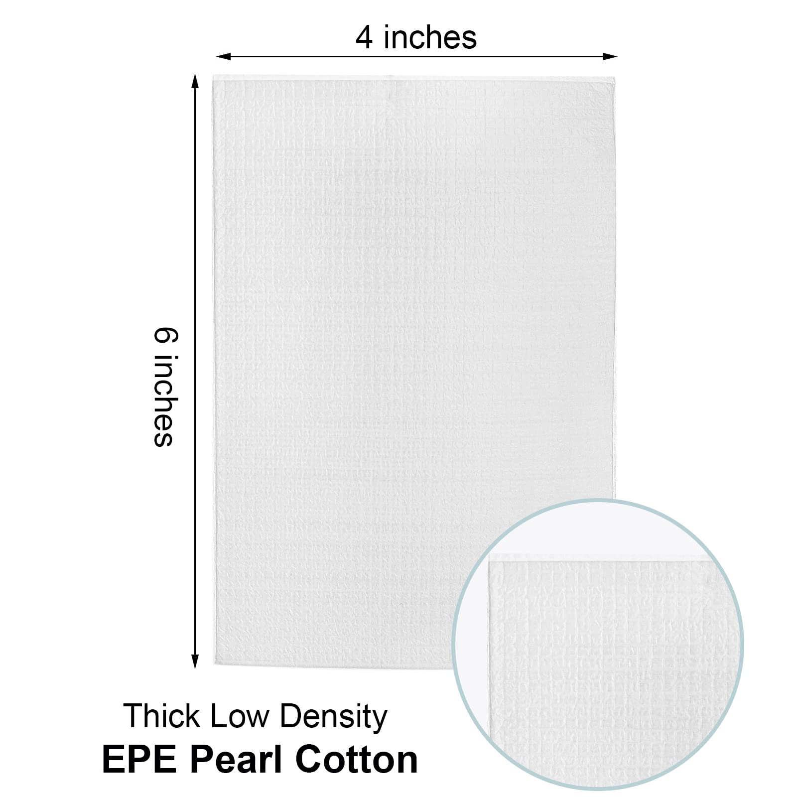 Tebery 200PCS Cushion Foam Pouches Foam Wrap Pouches, 4 x 6 Inch Packing Pouches Packing Cushioning Supplies Protect Mug, Cup, Glasses, China, and Dishes