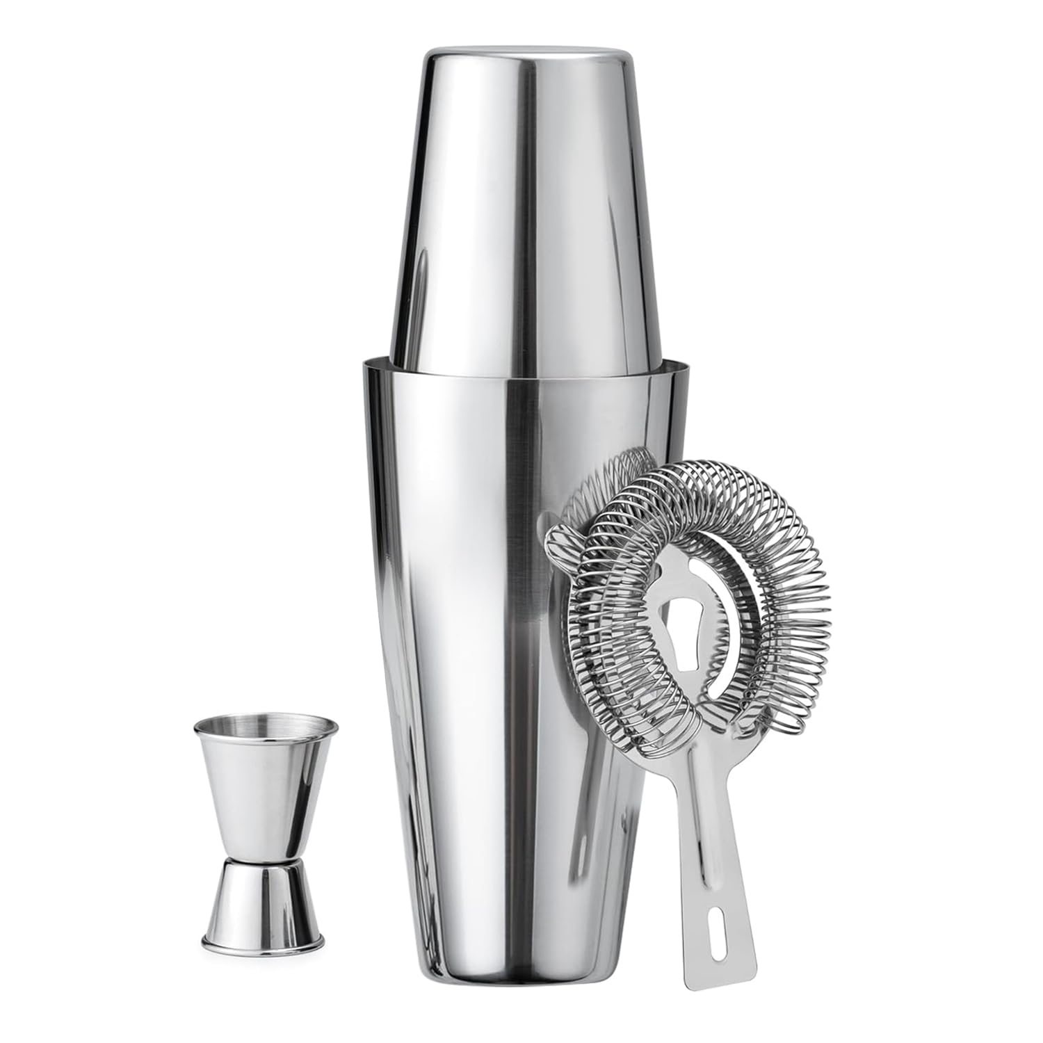 Boston Cocktail Shaker Set, 16 oz&25oz Stainless Steel Martini Shakers for Bartending, Drink Shaker for Bartender Home