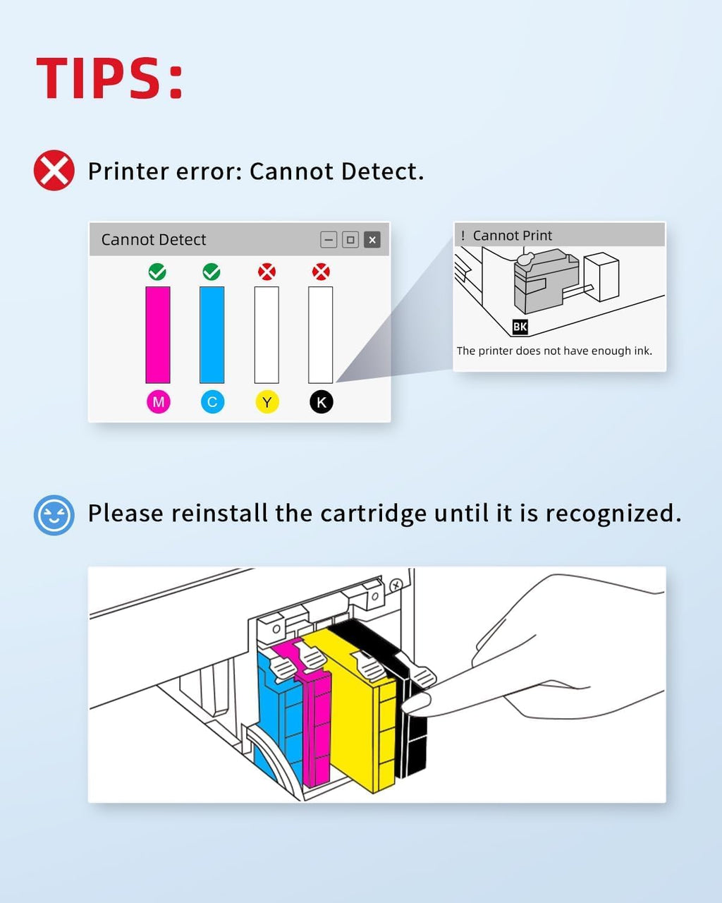 LC404 Ink Cartridges Replacement for Brother Ink cartridges LC404 LC 404 LC-404 for MFC-J1215W MFC-J1205W MFC-J1205W XL Printer(Black/Cyan/Magenta/Yellow, 4 Packs)