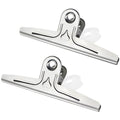 Extra Large Bulldog Paper Clips, Coideal 2 Pcs 30cm Silver XXXL Metal File Binder Clamps for Home Office School, Drawing Board (11.8 Inch)