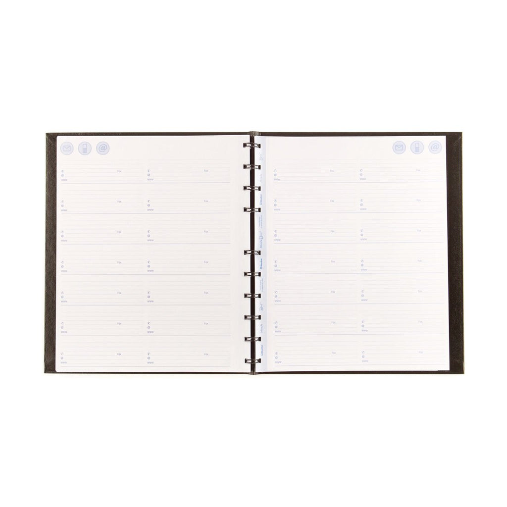 Blueline MiracleBind Notebook, 11 x 8.5 Inches, Black, 150 Pages (AF11150.81)