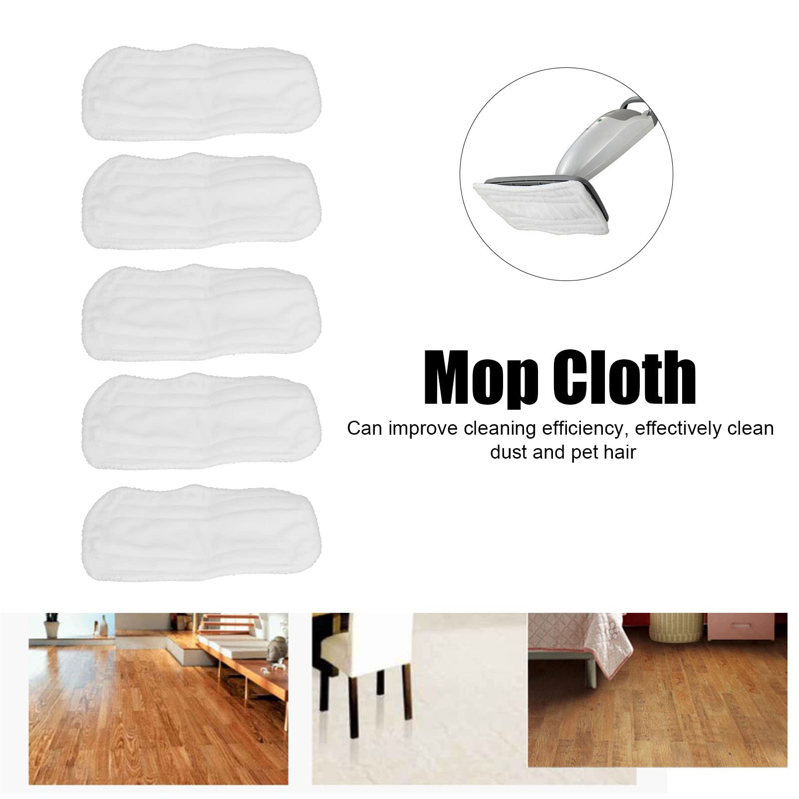 Mop Pad, Cloth Cover Microfiber Mop Mat for XT3010 S3111 S1001 S3101 SP100K S3250 S3251 S3202 SE200 SP100Q