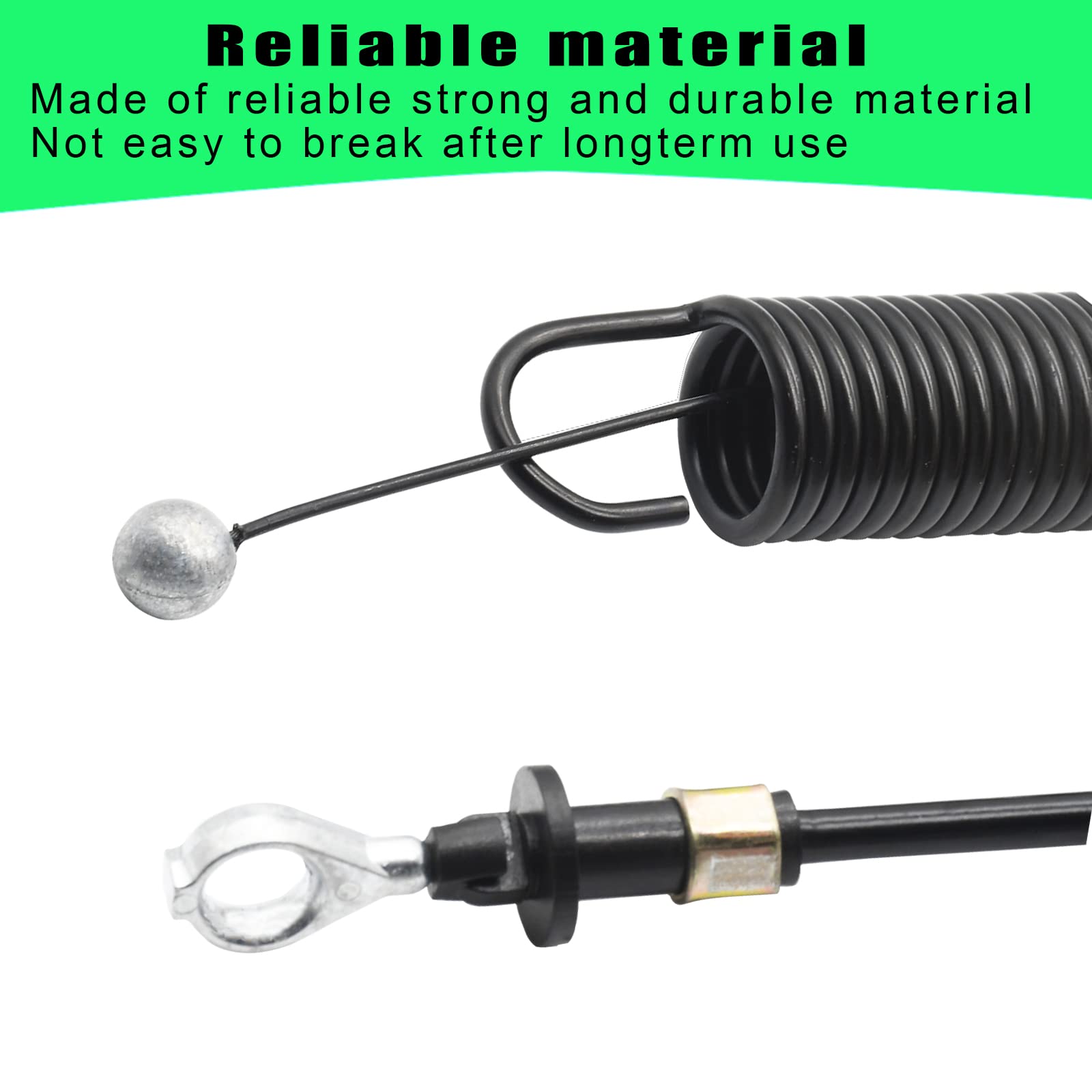 LaWana PTO Control Cable GY22387 Fits for John Deere Mower Deck Engagement Clutch Cable Fits Compatible with John Deere 107S D130 D100 D105 D110 D120 E100 E110 L105 L107 L110 L111 L118 S120 S220
