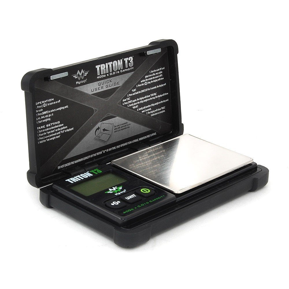 My Weigh T3-400 Triton T3 400 Gram x 0.01 Digital Pocket Scale Black