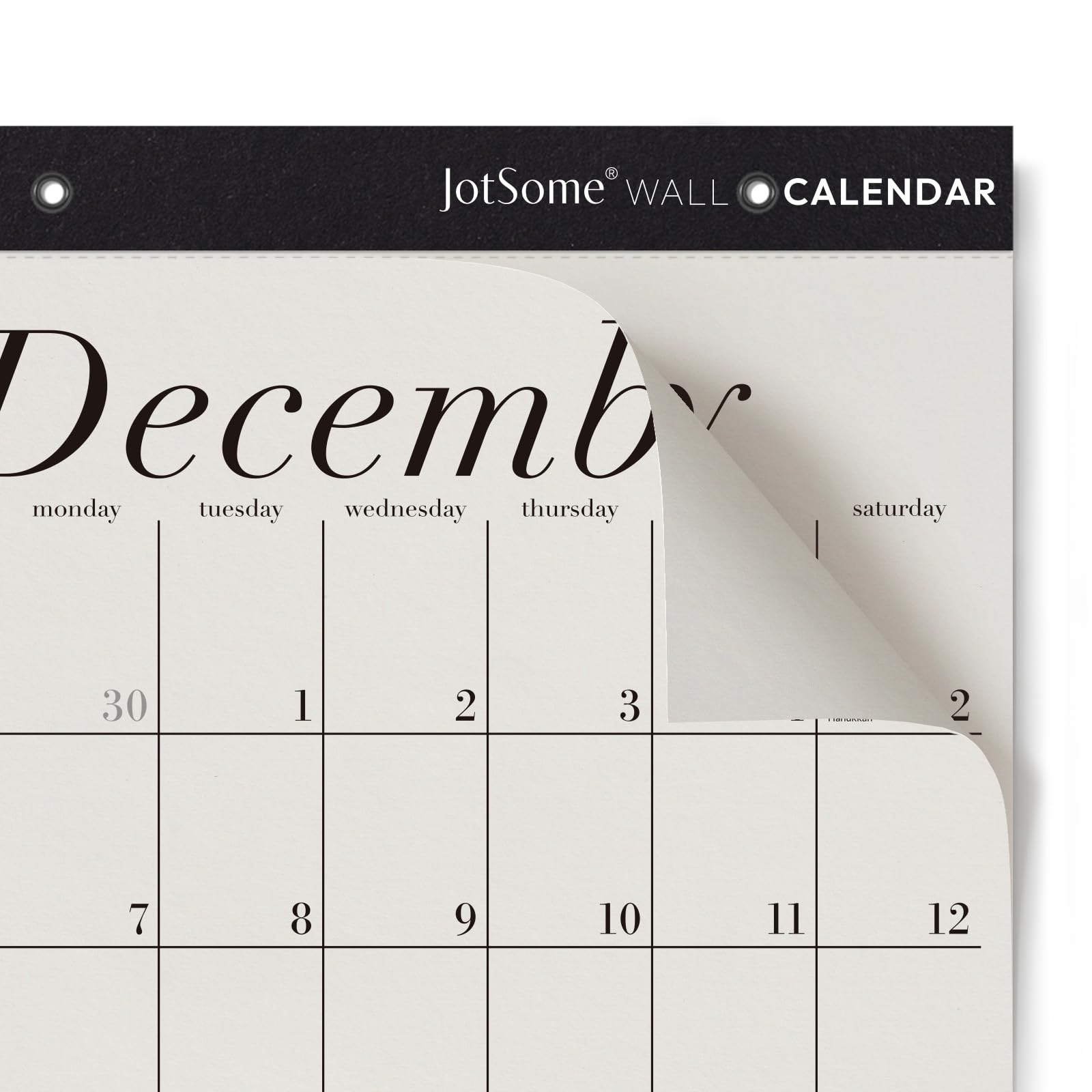 Jotsome Wall Calendar 2026-2027, 18 Months Large Monthly Calendar from Now to June 2027, 12"x17", Large Day Block, Hanging Wall Calendar with Notes for Home & Office Organizing, Minimalist