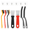 Tiny Chou Cleaning Brush, 13Pcs Hard Bristle Crevice Cleaning Brush, Multifunctional Gap Scrub Brush, Bathroom Cleaner Tools for Household Use, Kitchen, Window Track, Faucets, Toilet, Grout,Car