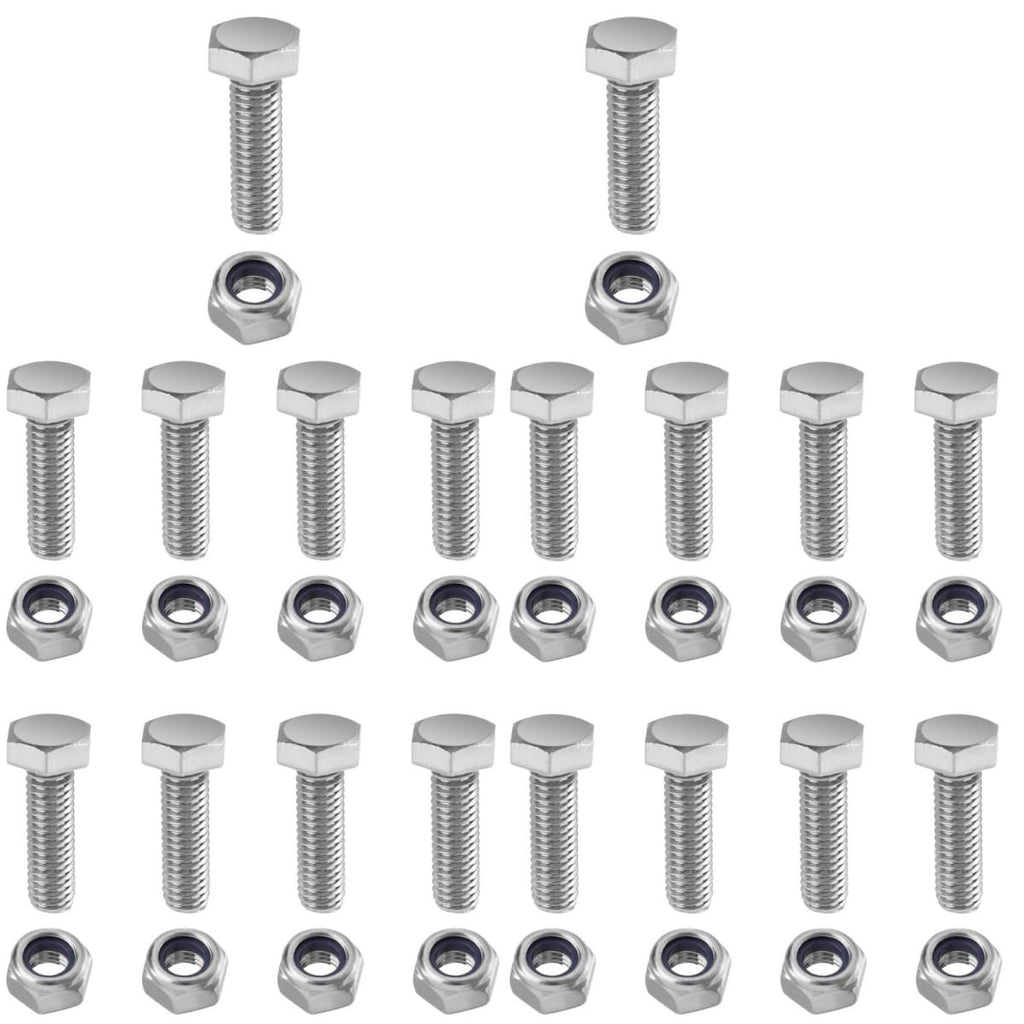 Auger Shear Pins Bolts and Nuts Steel Metal Bolts Nuts Compatible with Honda Snowblower Hs1132 Hs624 Hs828 Hs928 Hs724(20 Sets)
