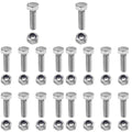Auger Shear Pins Bolts and Nuts Steel Metal Bolts Nuts Compatible with Honda Snowblower Hs1132 Hs624 Hs828 Hs928 Hs724(20 Sets)